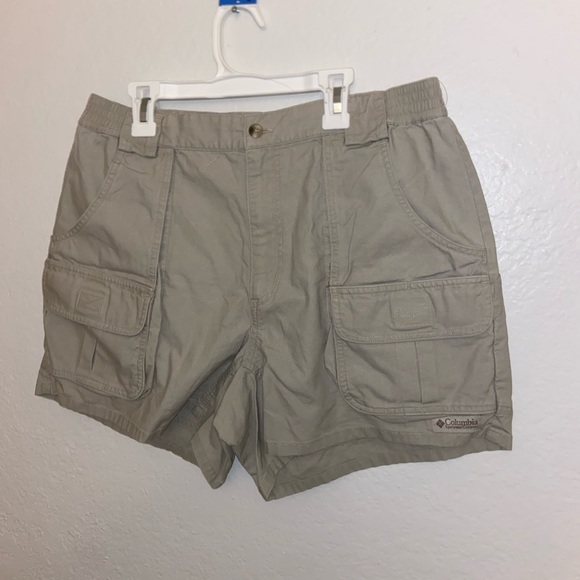 Columbia tan Sports style cargo hybrid shorts retro y2k cute girly pop bottoms - Picture 8 of 12